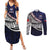 Custom Samoa Rugby Pacific Couples Matching Summer Maxi Dress and Long Sleeve Button Shirt Samoan Warrior Tribal Pattern