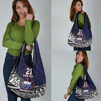 Custom Samoa Rugby Pacific Grocery Bag Samoan Warrior Tribal Pattern LT9 - Polynesian Pride