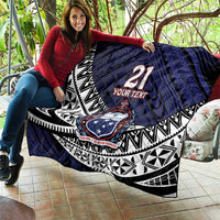 Custom Samoa Rugby Pacific Quilt Samoan Warrior Tribal Pattern