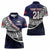 Custom Samoa Rugby Pacific Women Polo Shirt Samoan Warrior Tribal Pattern