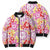 Palaka with Honu and Hibiscus Bomber Puffer Jacket Hawaiian Heritage Spirit - Polynesian Pride