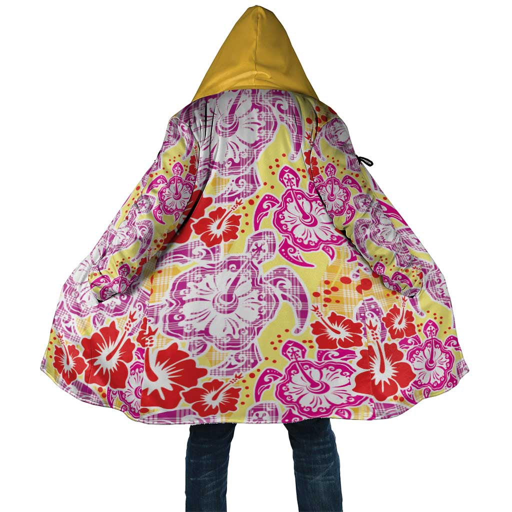 Palaka with Honu and Hibiscus Cloak Hawaiian Heritage Spirit - Polynesian Pride