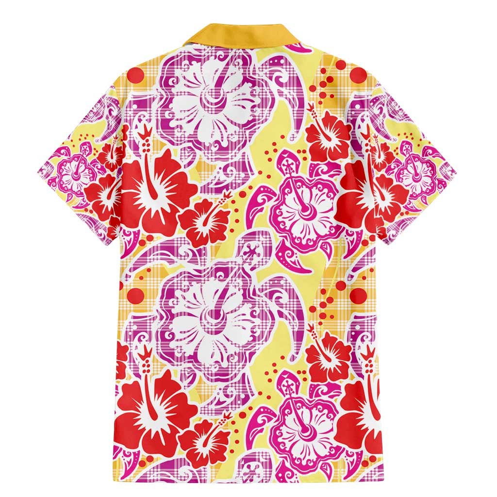 Palaka with Honu and Hibiscus Family Matching Mermaid Dress and Hawaiian Shirt Hawaiian Heritage Spirit - Polynesian Pride