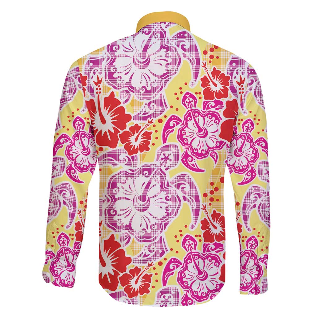 Palaka with Honu and Hibiscus Family Matching Summer Maxi Dress and Hawaiian Shirt Hawaiian Heritage Spirit - Polynesian Pride