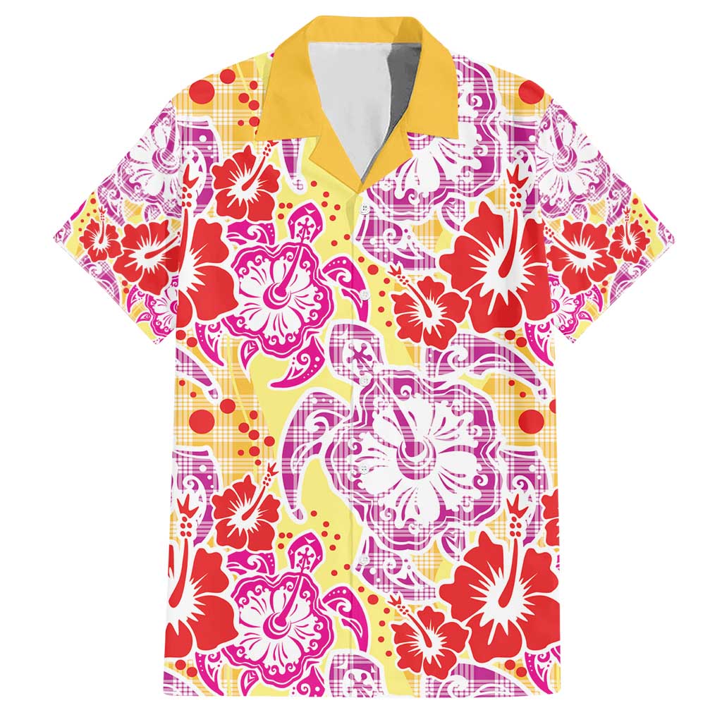 Palaka with Honu and Hibiscus Hawaiian Shirt Hawaiian Heritage Spirit - Polynesian Pride