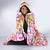 Palaka with Honu and Hibiscus Hooded Blanket Hawaiian Heritage Spirit - Polynesian Pride