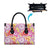 Palaka with Honu and Hibiscus Leather Bag Hawaiian Heritage Spirit - Polynesian Pride