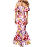 Palaka with Honu and Hibiscus Mermaid Dress Hawaiian Heritage Spirit - Polynesian Pride
