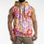Palaka with Honu and Hibiscus Sleeveless Hoodie Hawaiian Heritage Spirit - Polynesian Pride