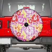 Palaka with Honu and Hibiscus Spare Tire Cover Hawaiian Heritage Spirit - Polynesian Pride