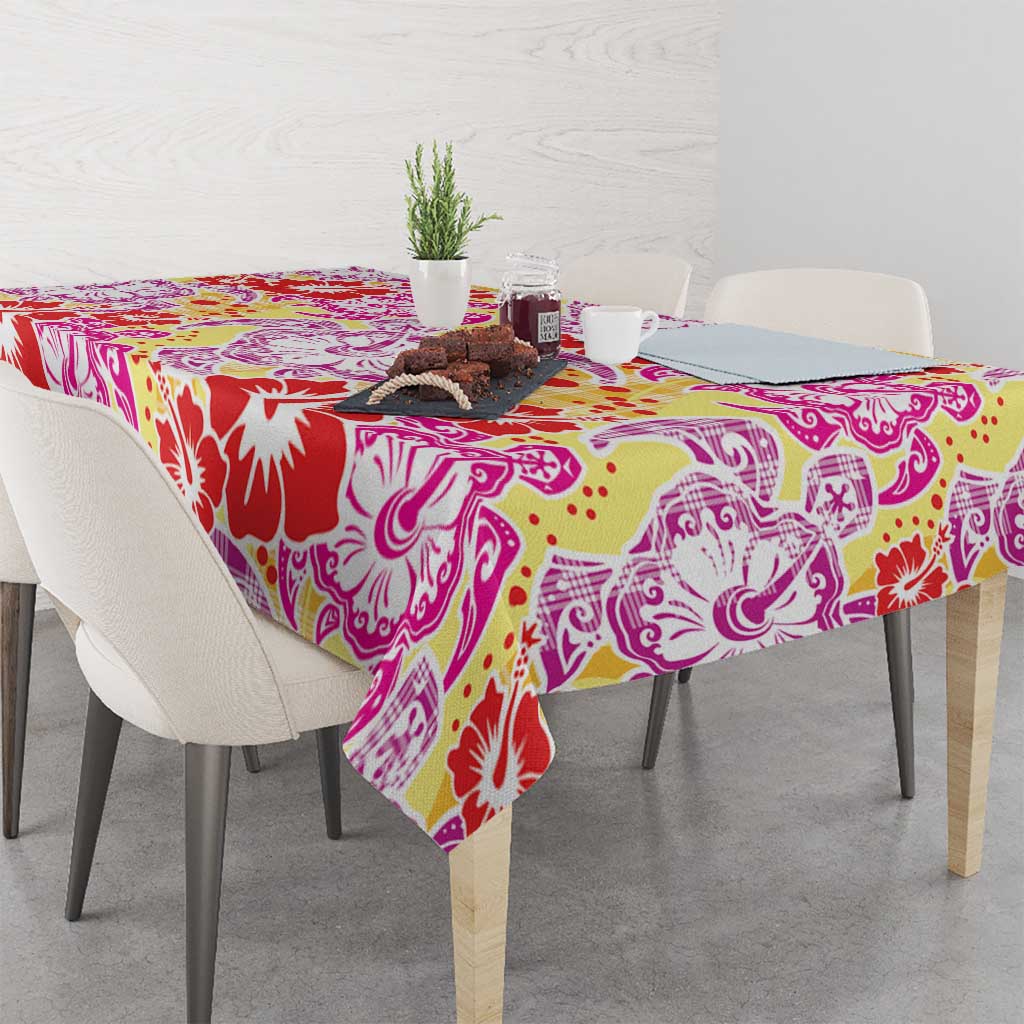 Palaka with Honu and Hibiscus Tablecloth Hawaiian Heritage Spirit - Polynesian Pride