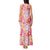 Palaka with Honu and Hibiscus Tank Maxi Dress Hawaiian Heritage Spirit - Polynesian Pride