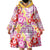 Palaka with Honu and Hibiscus Wearable Blanket Hoodie Hawaiian Heritage Spirit - Polynesian Pride