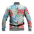 Palaka with Honu and Plumeria Baseball Jacket Hawaiian Heritage Spirit - Polynesian Pride