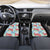 Palaka with Honu and Plumeria Car Mats Hawaiian Heritage Spirit - Polynesian Pride