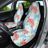 Palaka with Honu and Plumeria Car Seat Cover Hawaiian Heritage Spirit - Polynesian Pride