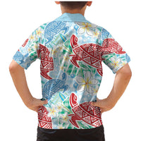 Palaka with Honu and Plumeria Family Matching Mermaid Dress and Hawaiian Shirt Hawaiian Heritage Spirit - Polynesian Pride