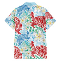 Palaka with Honu and Plumeria Family Matching Off Shoulder Maxi Dress and Hawaiian Shirt Hawaiian Heritage Spirit - Polynesian Pride