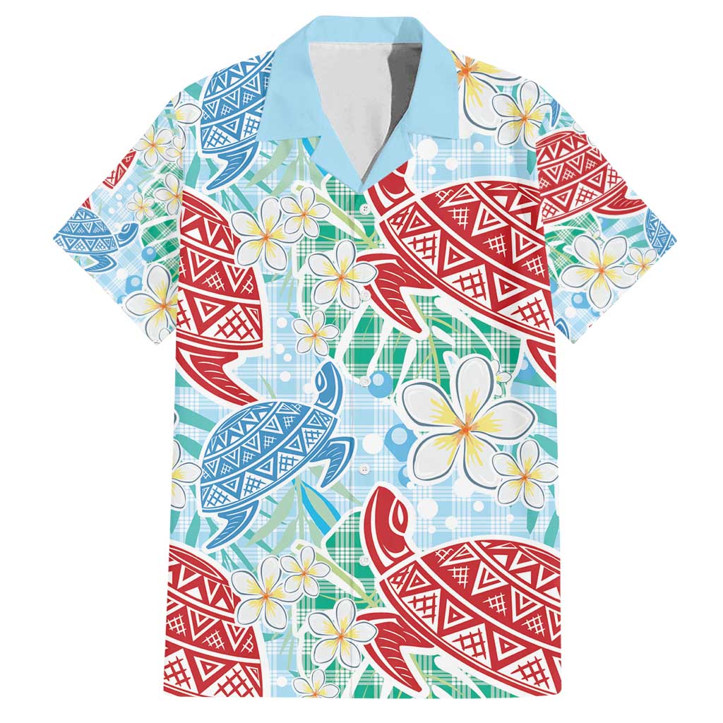 Palaka with Honu and Plumeria Family Matching Puletasi and Hawaiian Shirt Hawaiian Heritage Spirit - Polynesian Pride