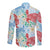 Palaka with Honu and Plumeria Long Sleeve Button Shirt Hawaiian Heritage Spirit - Polynesian Pride