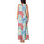 Palaka with Honu and Plumeria Tank Maxi Dress Hawaiian Heritage Spirit - Polynesian Pride