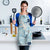 Blue Palaka Crane and Flowers Apron Japan Heritage Spirit - Polynesian Pride
