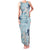 Blue Palaka Crane and Flowers Family Matching Tank Maxi Dress and Hawaiian Shirt Japan Heritage Spirit - Polynesian Pride