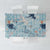 Blue Palaka Crane and Flowers Tablecloth Japan Heritage Spirit - Polynesian Pride