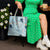Blue Palaka Crane and Flowers Tote Bag Japan Heritage Spirit - Polynesian Pride