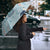 Blue Palaka Crane and Flowers Umbrella Japan Heritage Spirit - Polynesian Pride