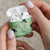Green Palaka Crane and Flowers AirPods Case Japan Heritage Spirit - Polynesian Pride