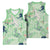 Green Palaka Crane and Flowers Basketball Jersey Japan Heritage Spirit - Polynesian Pride