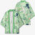 Green Palaka Crane and Flowers Kimono Japan Heritage Spirit - Polynesian Pride