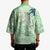 Green Palaka Crane and Flowers Kimono Japan Heritage Spirit - Polynesian Pride