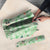 Green Palaka Crane and Flowers Umbrella Japan Heritage Spirit - Polynesian Pride