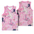 Pink Palaka Crane and Flowers Basketball Jersey Japan Heritage Spirit - Polynesian Pride