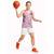 Pink Palaka Crane and Flowers Basketball Jersey Japan Heritage Spirit - Polynesian Pride