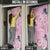 Pink Palaka Crane and Flowers Door Cover Japan Heritage Spirit - Polynesian Pride