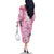 Pink Palaka Crane and Flowers Family Matching Off The Shoulder Long Sleeve Dress and Hawaiian Shirt Japan Heritage Spirit - Polynesian Pride
