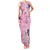Pink Palaka Crane and Flowers Family Matching Tank Maxi Dress and Hawaiian Shirt Japan Heritage Spirit - Polynesian Pride