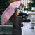 Pink Palaka Crane and Flowers Umbrella Japan Heritage Spirit - Polynesian Pride