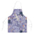 Purple Palaka Crane and Flowers Apron Japan Heritage Spirit - Polynesian Pride