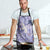 Purple Palaka Crane and Flowers Apron Japan Heritage Spirit - Polynesian Pride