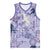 Purple Palaka Crane and Flowers Basketball Jersey Japan Heritage Spirit - Polynesian Pride