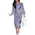 Purple Palaka Crane and Flowers Family Matching Off The Shoulder Long Sleeve Dress and Hawaiian Shirt Japan Heritage Spirit - Polynesian Pride