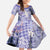 Purple Palaka Crane and Flowers Family Matching Tank Maxi Dress and Hawaiian Shirt Japan Heritage Spirit - Polynesian Pride
