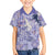Purple Palaka Crane and Flowers Kid Hawaiian Shirt Japan Heritage Spirit - Polynesian Pride
