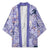 Purple Palaka Crane and Flowers Kimono Japan Heritage Spirit - Polynesian Pride