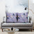 Purple Palaka Crane and Flowers Pillow Cover Japan Heritage Spirit - Polynesian Pride