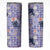 Purple Palaka Crane and Flowers Skinny Tumbler Japan Heritage Spirit - Polynesian Pride
